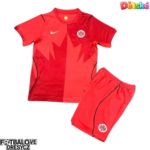 Kanada Dětské Domácí dres komplet MS 2026 Krátký Rukáv (+ trenýrky)